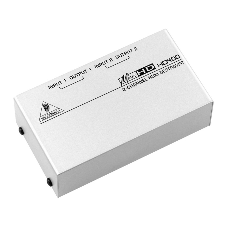 Behringer MicroHD HD400 user guide