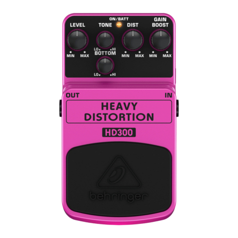 Behringer HEAVY DISTORTION HD300 user guide