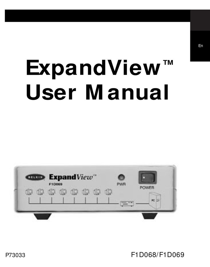 Belkin ExpandView F1D068 User manual Belkin ExpandView F1D068 User manual