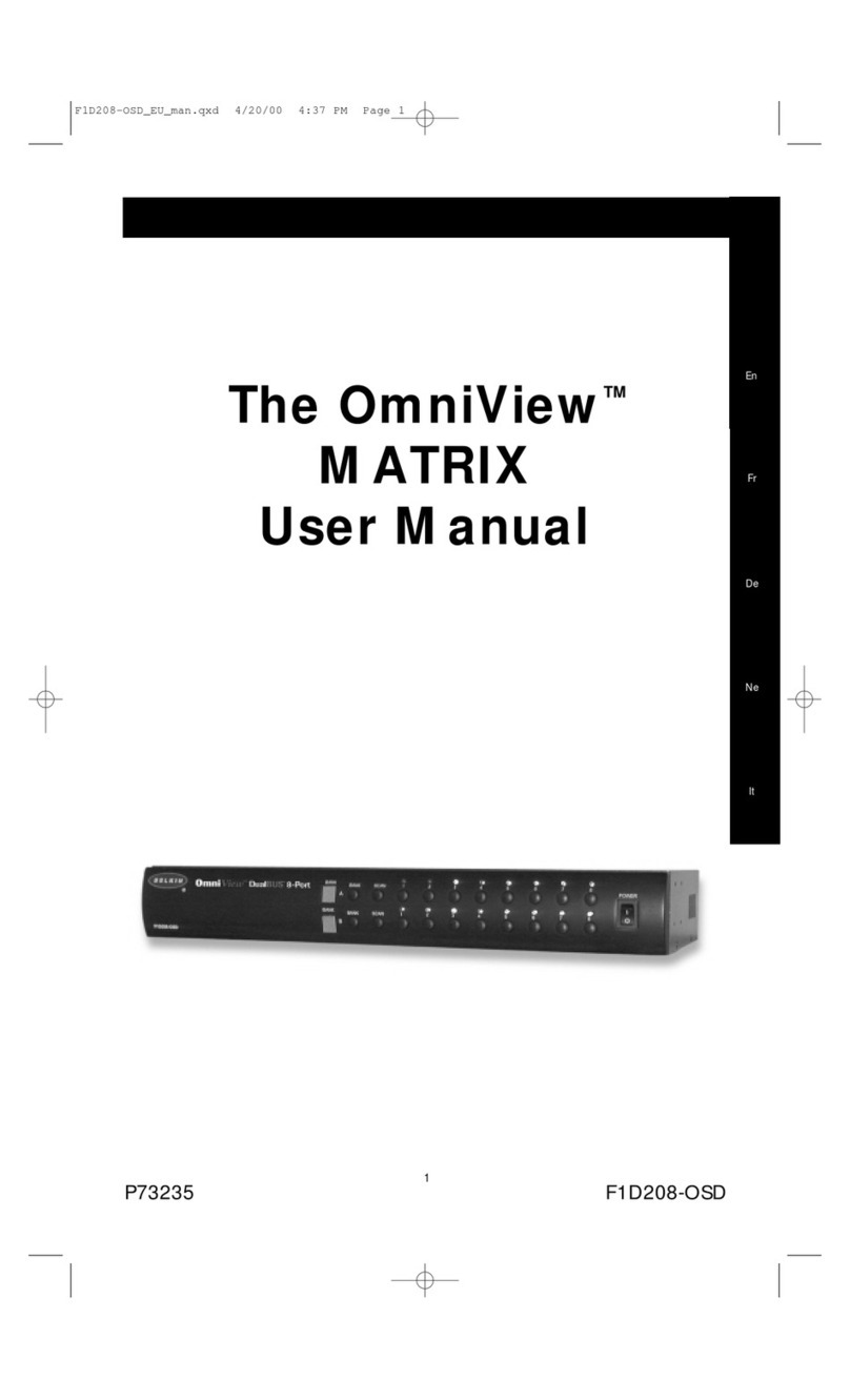Belkin OmniView MATRIX F1D208-OSD User manual
