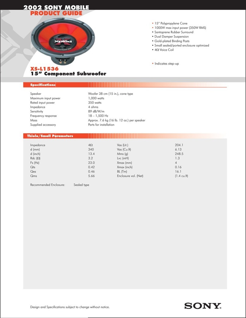 Sony XS-L1536 User manual