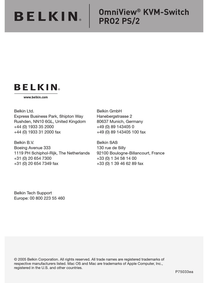 Belkin OMNIVIEW F1DA104PEA User manual Belkin OMNIVIEW F1DA104PEA User manual