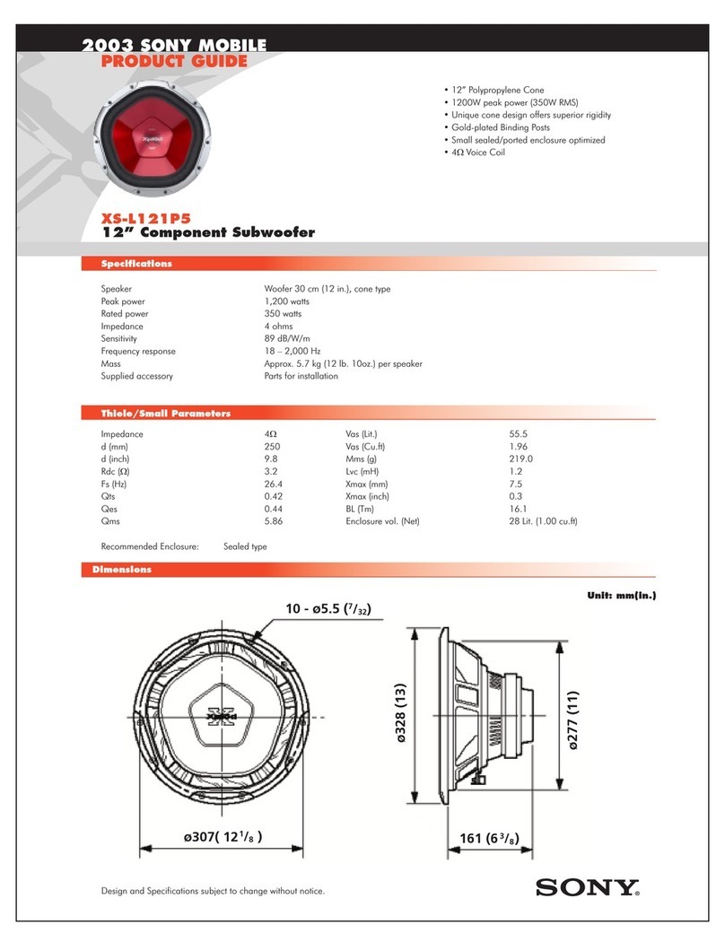 Sony XS XS-L121P5 User manual