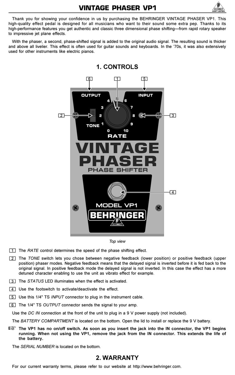 Behringer VP1 user guide