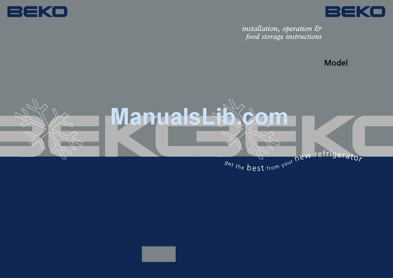 Beko CDA539F Owner's manual