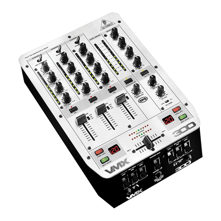 Behringer Pro Mixer VMX300 User manual