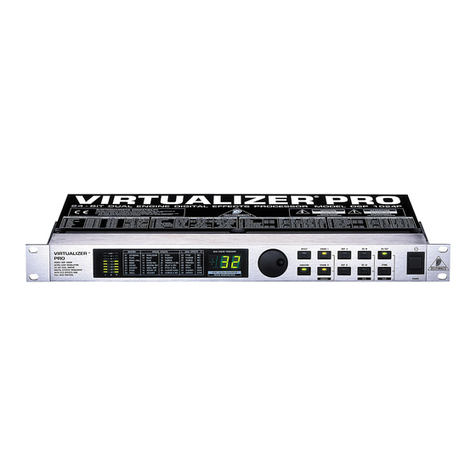 Behringer Virtualizer Pro DSP1024P User manual