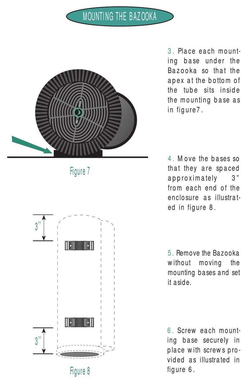 Bazooka EL5A Installation instructions manual