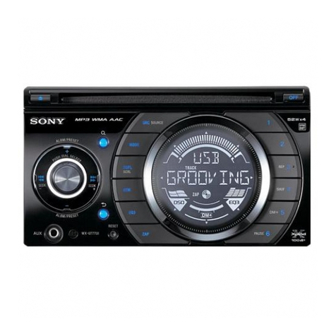 Sony WX-GT77UI - Radio / CD User manual