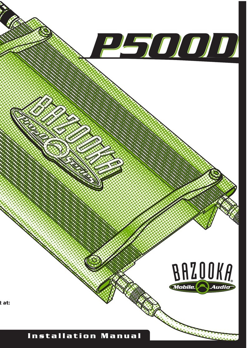 Bazooka P500D User manual