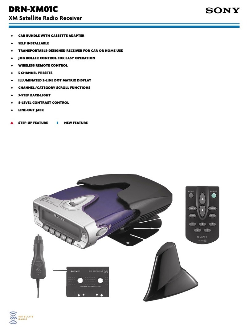 Sony DRN-XM01C Specifications