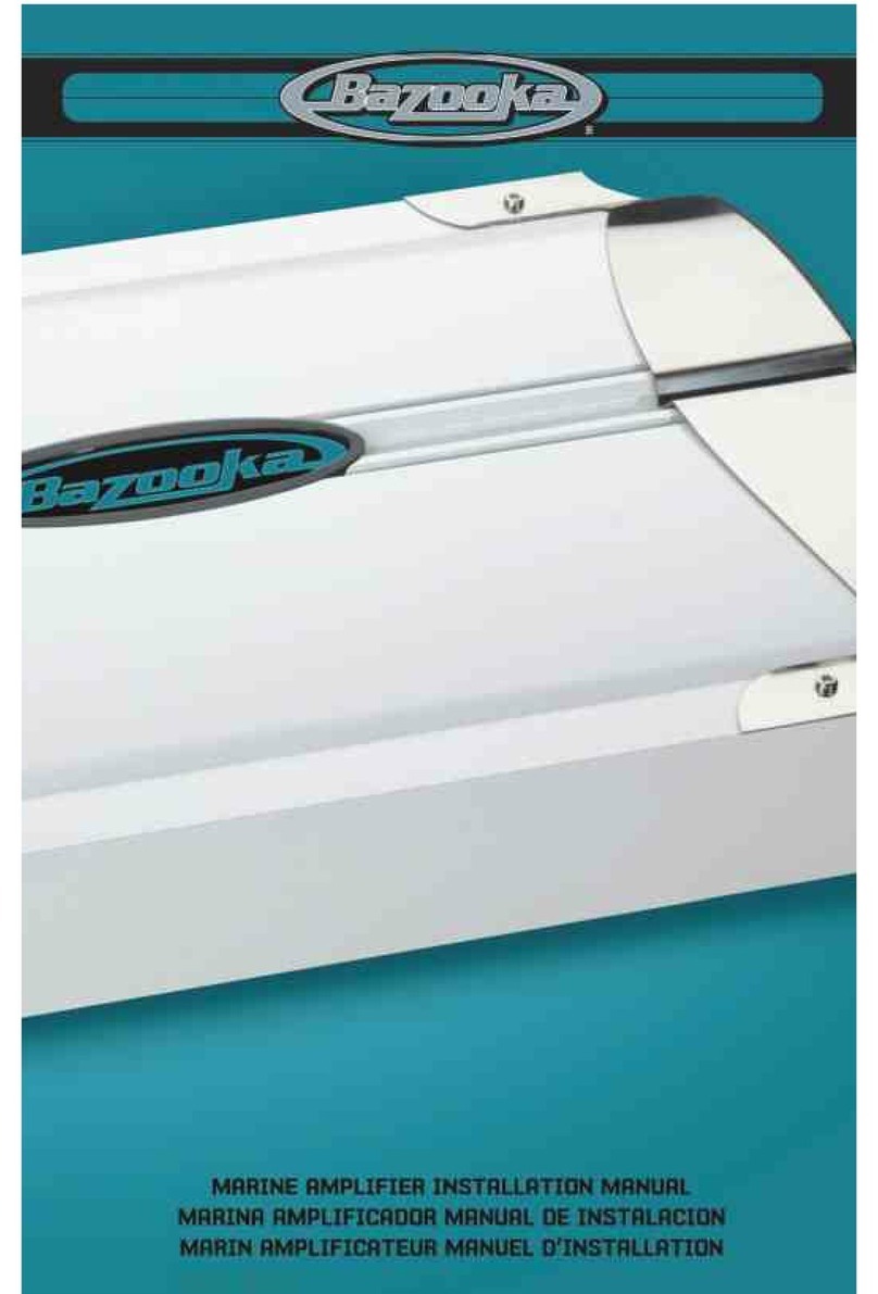 Bazooka Marine MAA465 User manual
