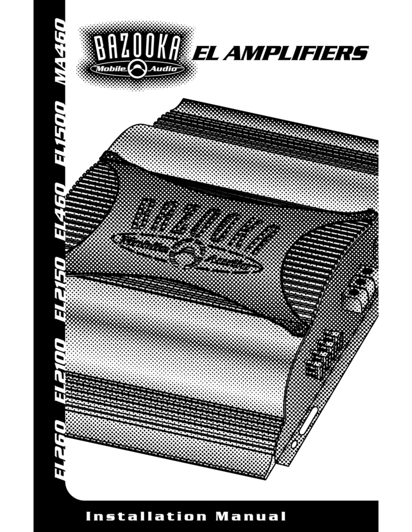 Bazooka EL1500 installation manual