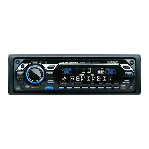 Sony MEX 1GP - Giga Panel Radio operating instructions