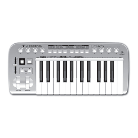 Behringer U-Control UMX25 user manual