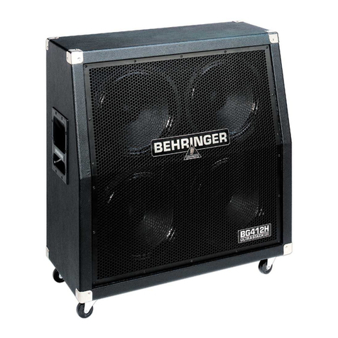 Behringer Ultrastack BG412H User manual