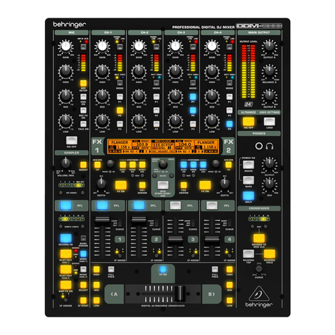 Behringer Digital Pro Mixer DDM4000 user manual