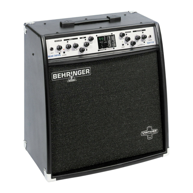 Behringer Blue Devil GX112 User manual