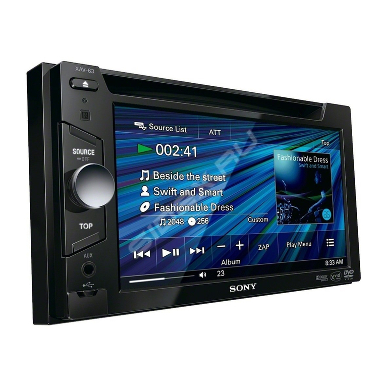 Sony XAV-63 User manual