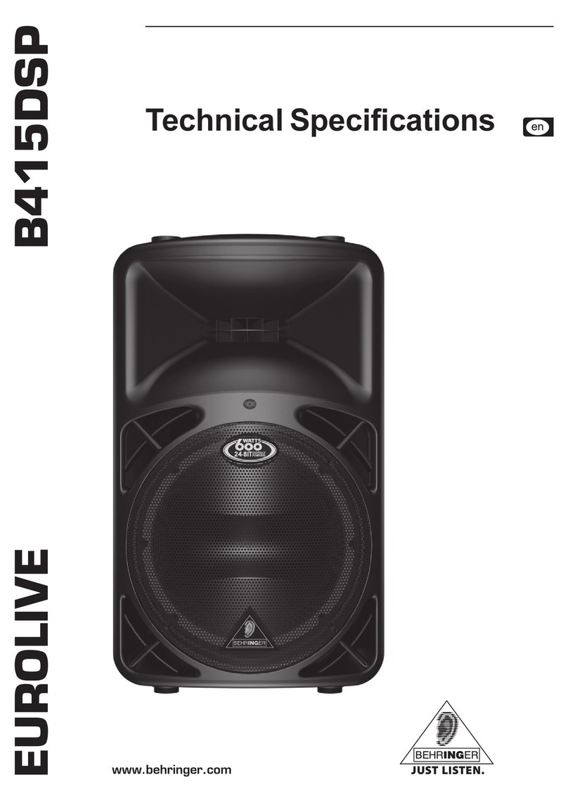 Behringer Eurolive B415DSP Technical specifications