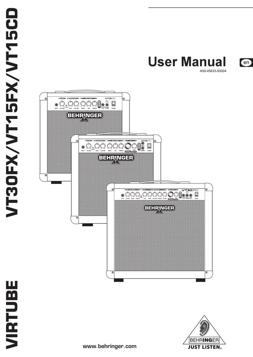 Behringer VIRTUBE VT15CD User manual