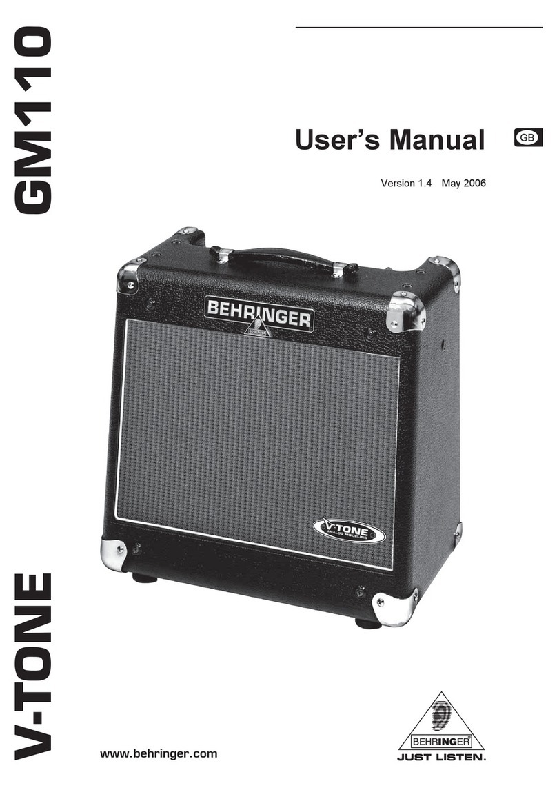 Behringer V-Tone GM110 user manual