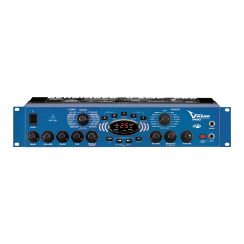 Behringer Bass V-Amp Pro User manual