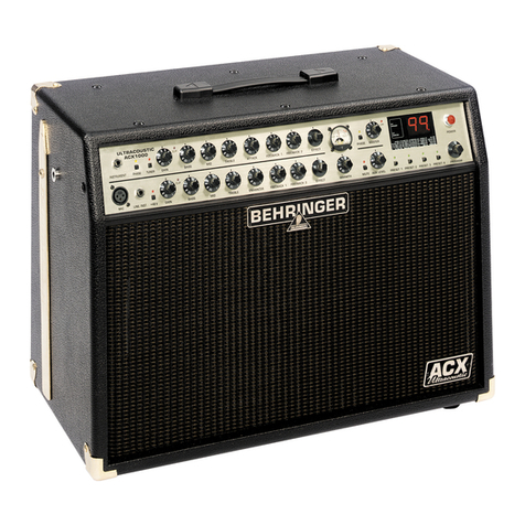 Behringer Ultracoustic ACX1000 user manual