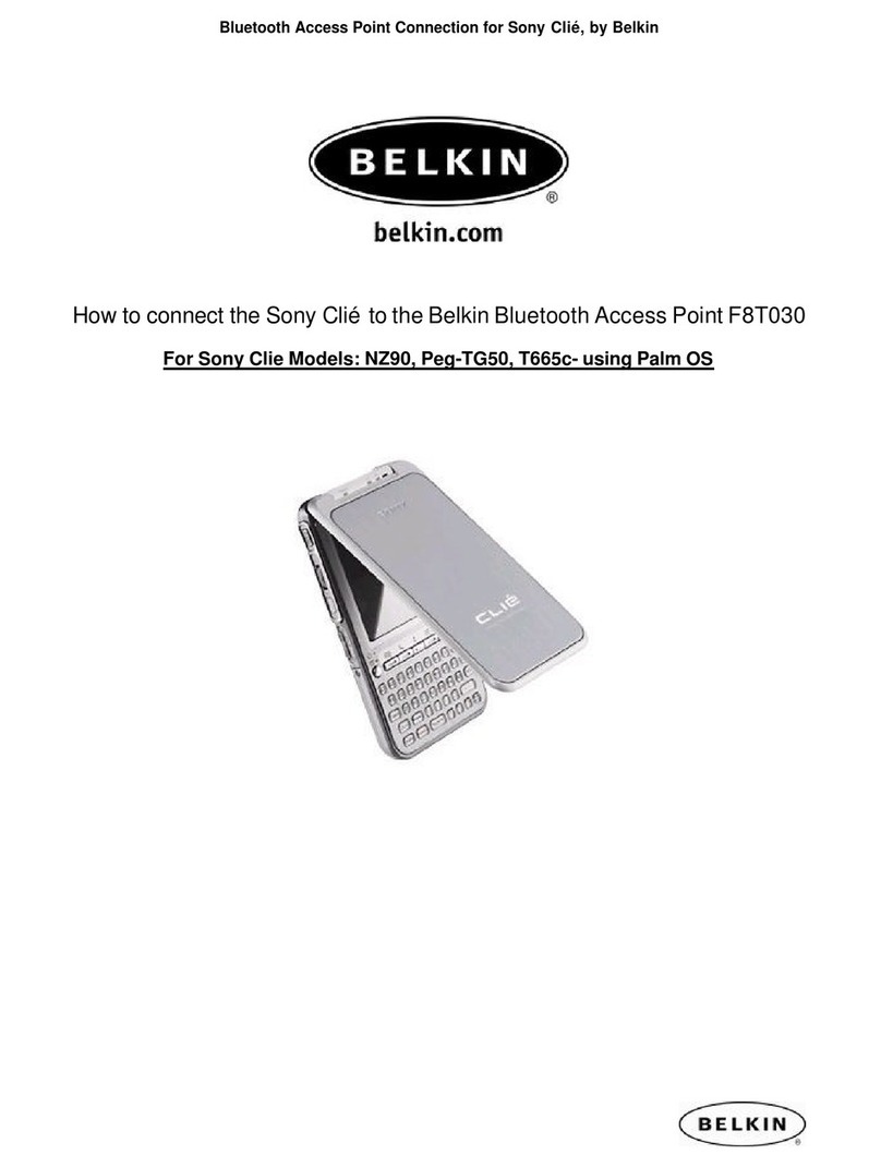 Belkin F8T030 - Bluetooth Access Point Instruction Manual Belkin F8T030 - Bluetooth Access Point Instruction Manual