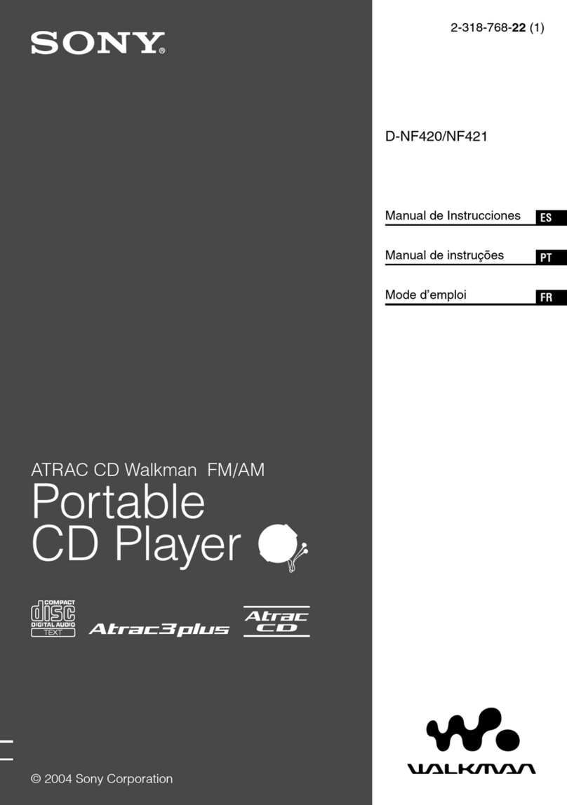 Sony D-NF421 Manual de Instruções... Manual de instrucciones