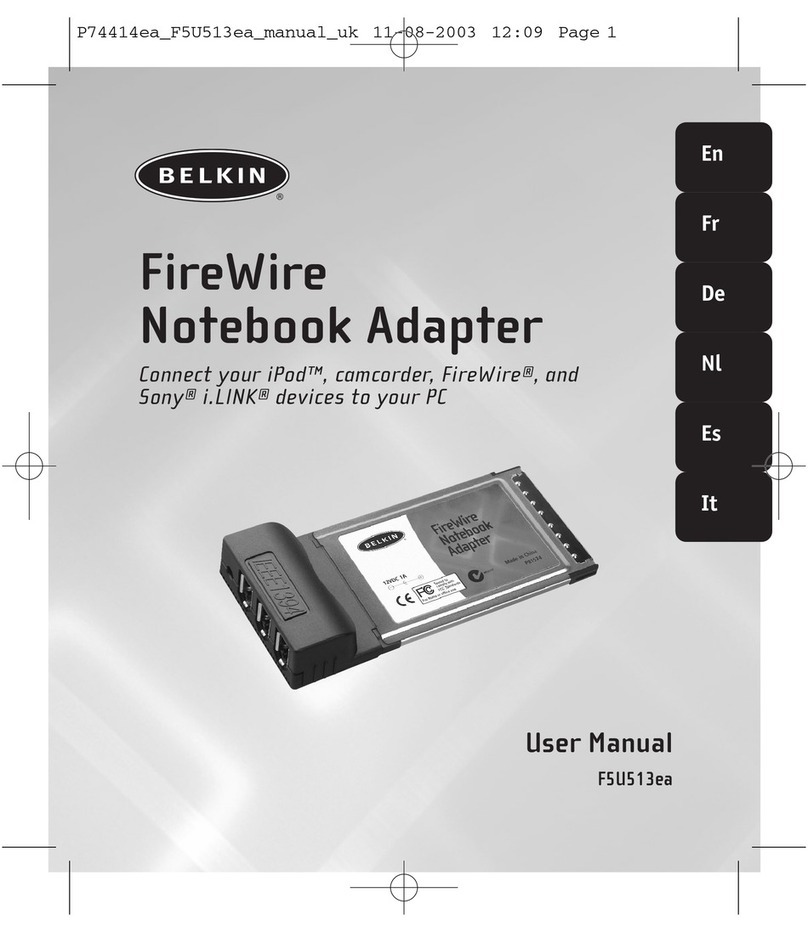 Belkin F5U513 User manual Belkin F5U513 User manual