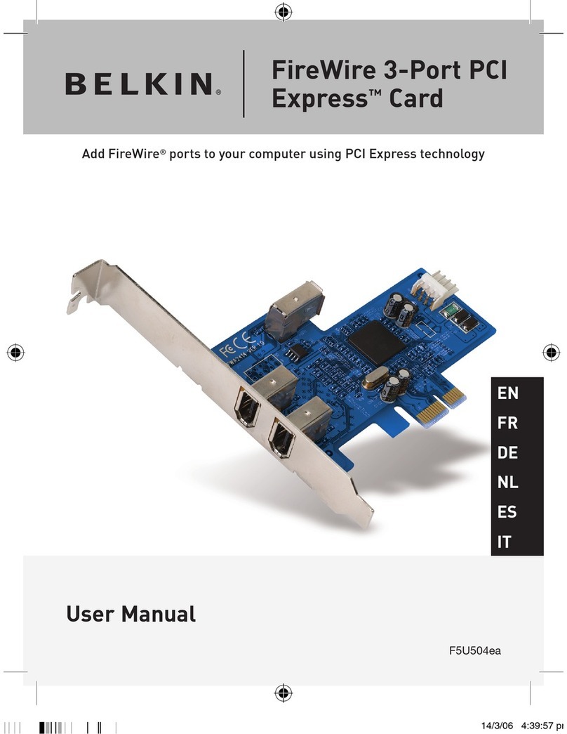 Belkin F5U504ea User manual