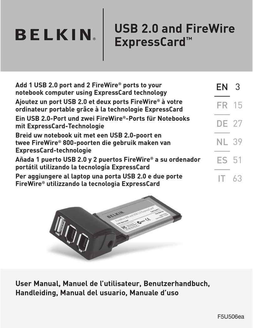 Belkin F5U506ea User manual