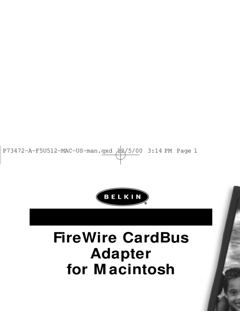 Belkin F5U512-MAC User manual