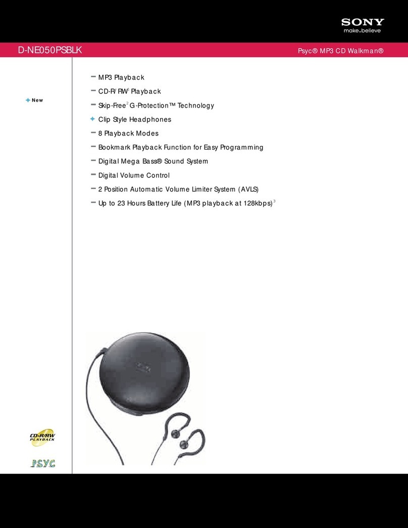 Sony D-NE050 User manual