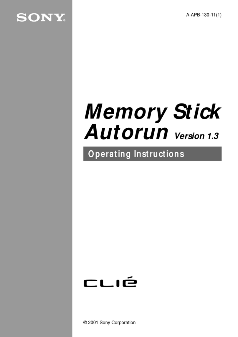 Sony PEG-N610C Memory Stick Autorun v1.3 operating instructions