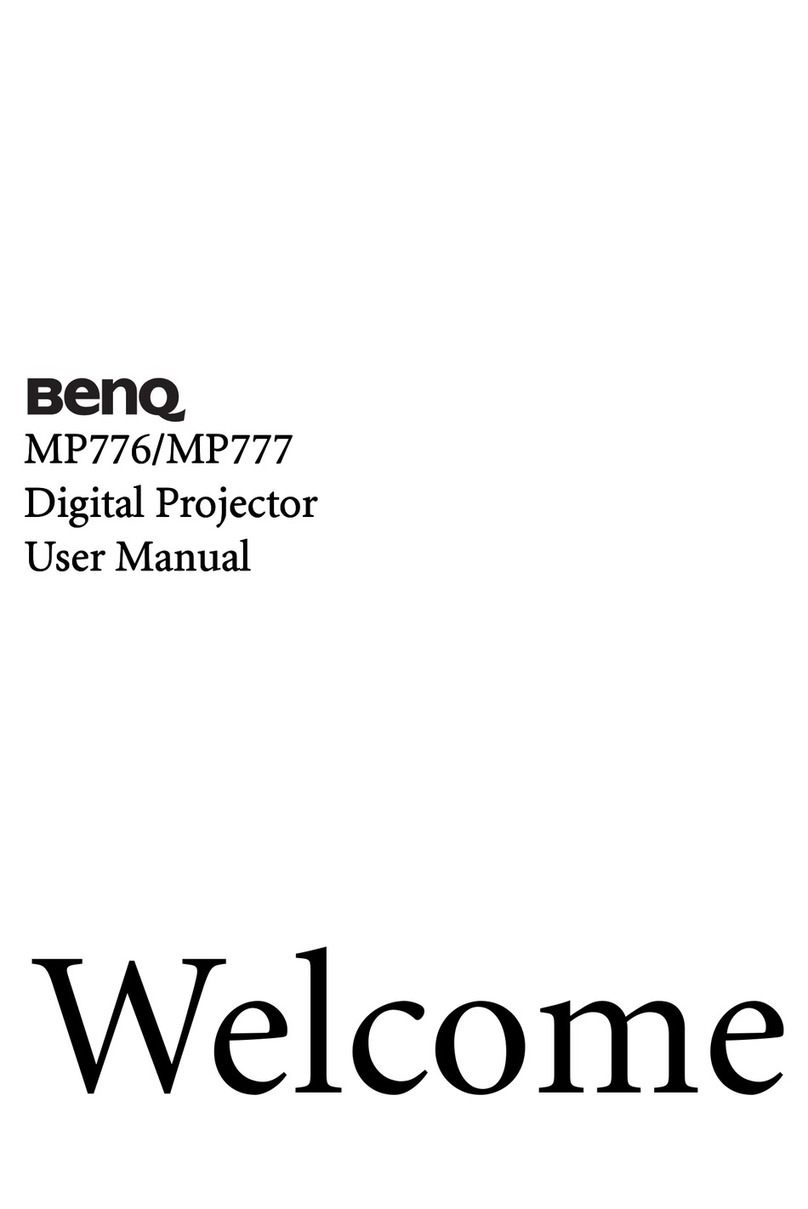 BenQ MP776 - XGA DLP Projector User manual