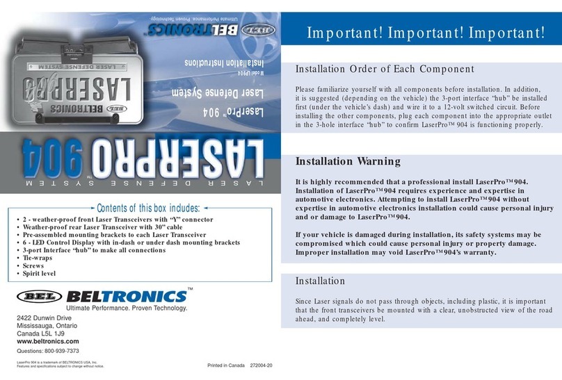 Beltronics LaserPro 904 User manual