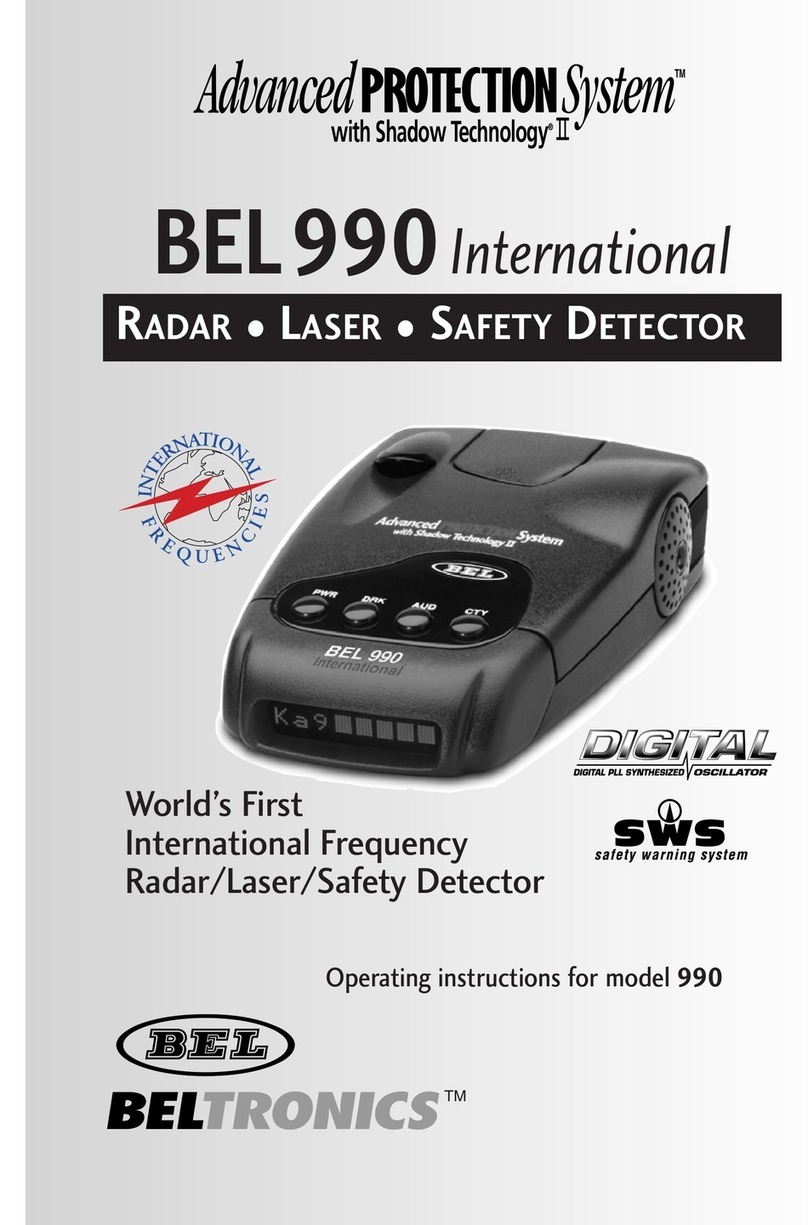 Beltronics BEL990 International User manual