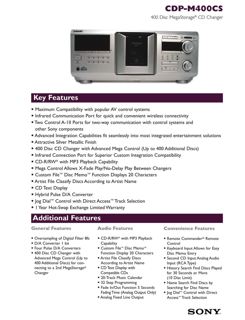 Sony CDP-M400CS Operating Instructions ... User manual