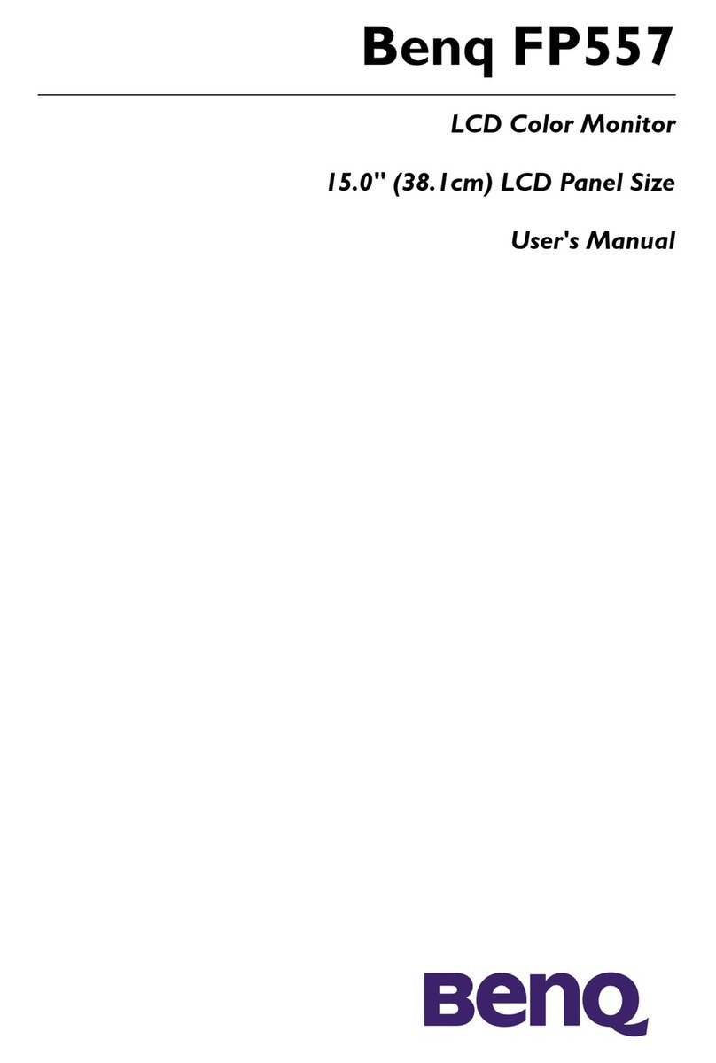 BenQ FP557 - 15" LCD Monitor User manual