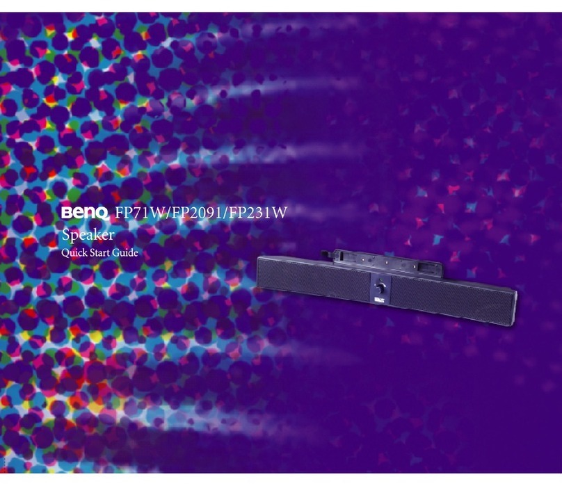 BenQ FP2091 - 20.1" LCD Monitor quick start guide