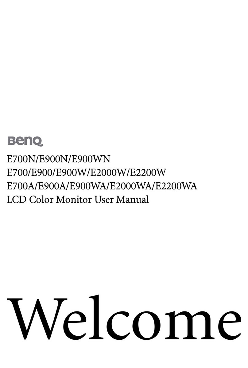 BenQ E2000W User manual