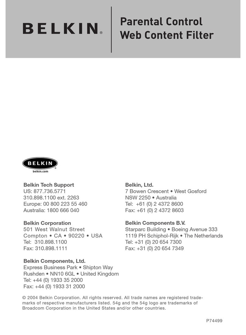 Belkin F6D3230-4 User guide