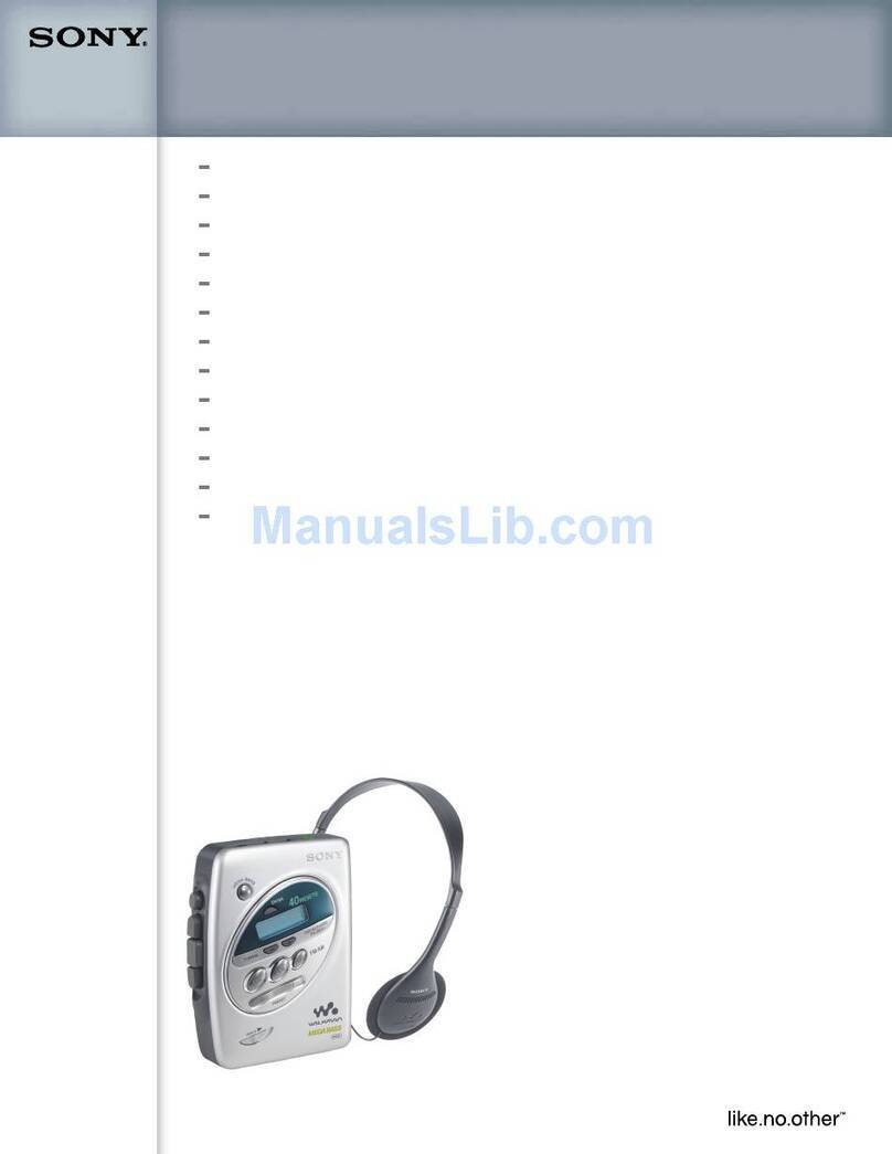 Sony WM-FX244 Marketing User manual
