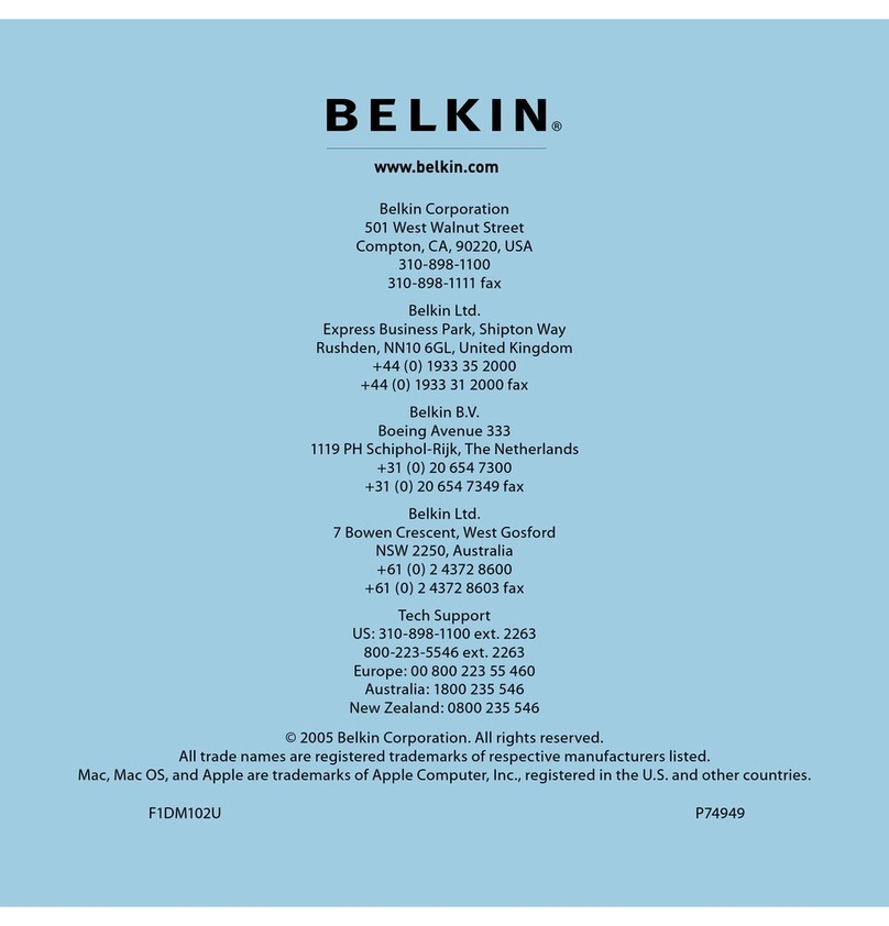 Belkin F1DM102U user guide
