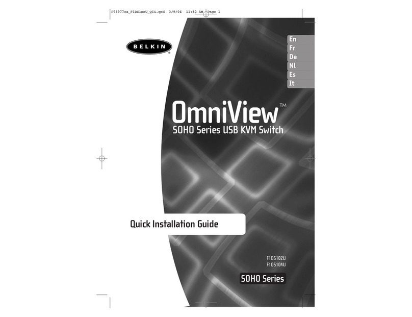 Belkin F1DS102U - OmniView SOHO Series 2 Port KVM... User manual