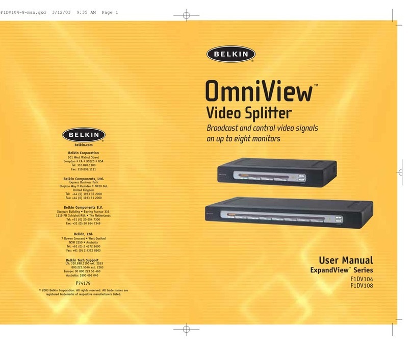 Belkin OmniView F1DV104 user manual