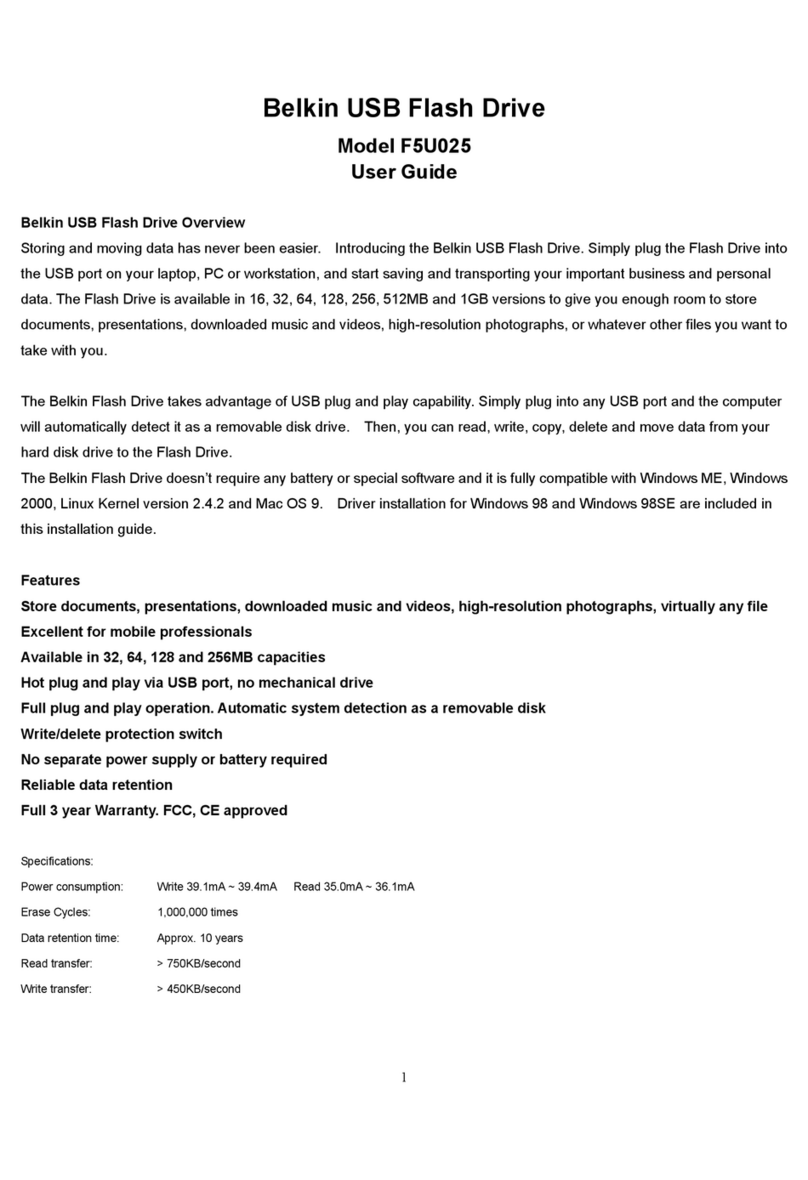 Belkin F5U025-128MB user guide