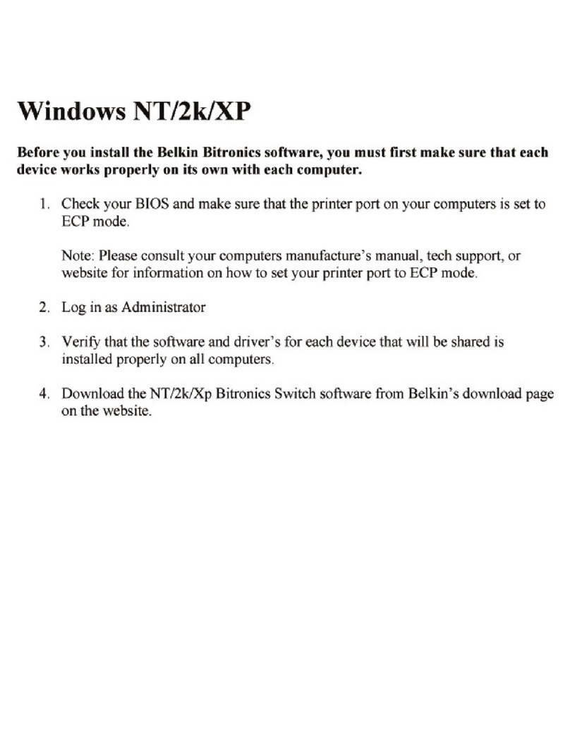 Belkin Bitronics F1U127-KIT user manual